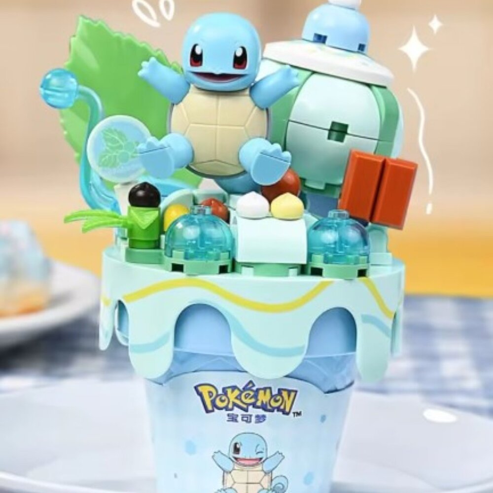 Keeppley Squirtle Pokémon Ice Cream Series Building Blocks – Collectible Set